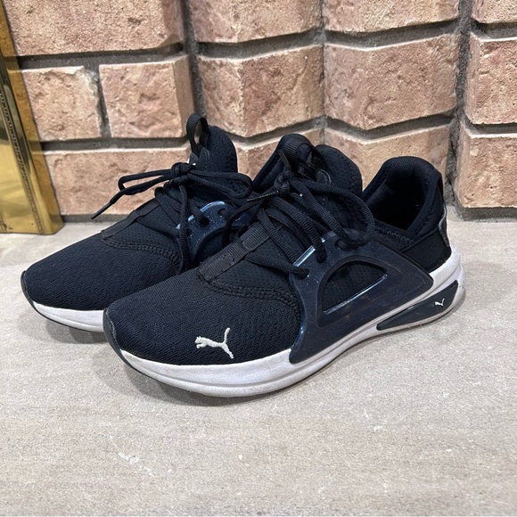 Puma Shoes - Puma Softride Enzo Nova Shine Running 377917 01 Shoes Black/White Women size 8.5